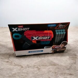 Zuru X-Shot Kickback Blaster - Red and Blue